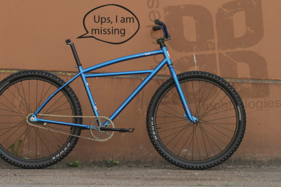 Leafcycles Klunker Bicycle Blue Full Picture
